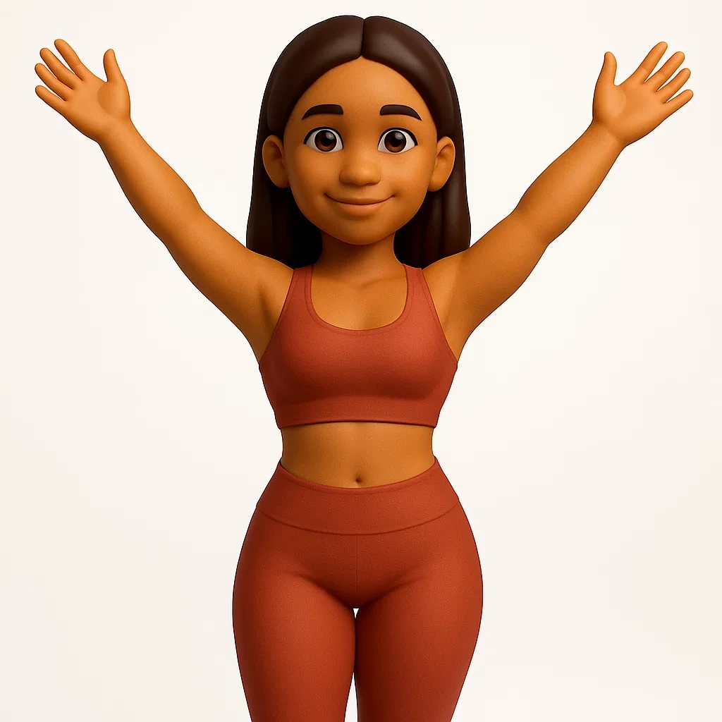 Avatar feminino com corpo magro como objetivo