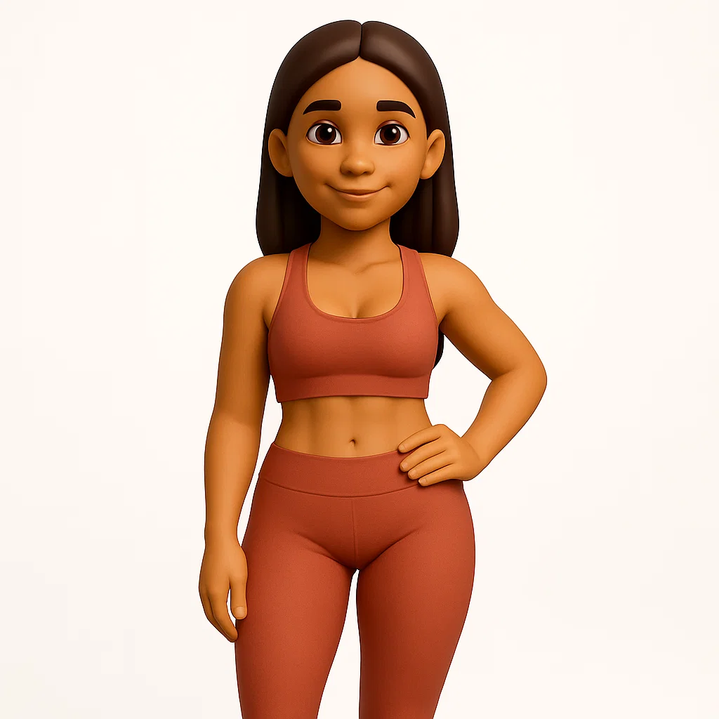 Avatar feminino com corpo magro