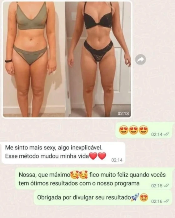 Resultado — antes e depois